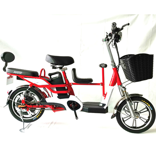 Parent-child electric bike in stock best selling 16inch three seats ebike for good quality fat bike