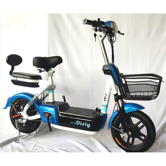 DISIYUAN 350w 2 wheel electric bike scooter/electric moped with pedals motorcycle electric scooter