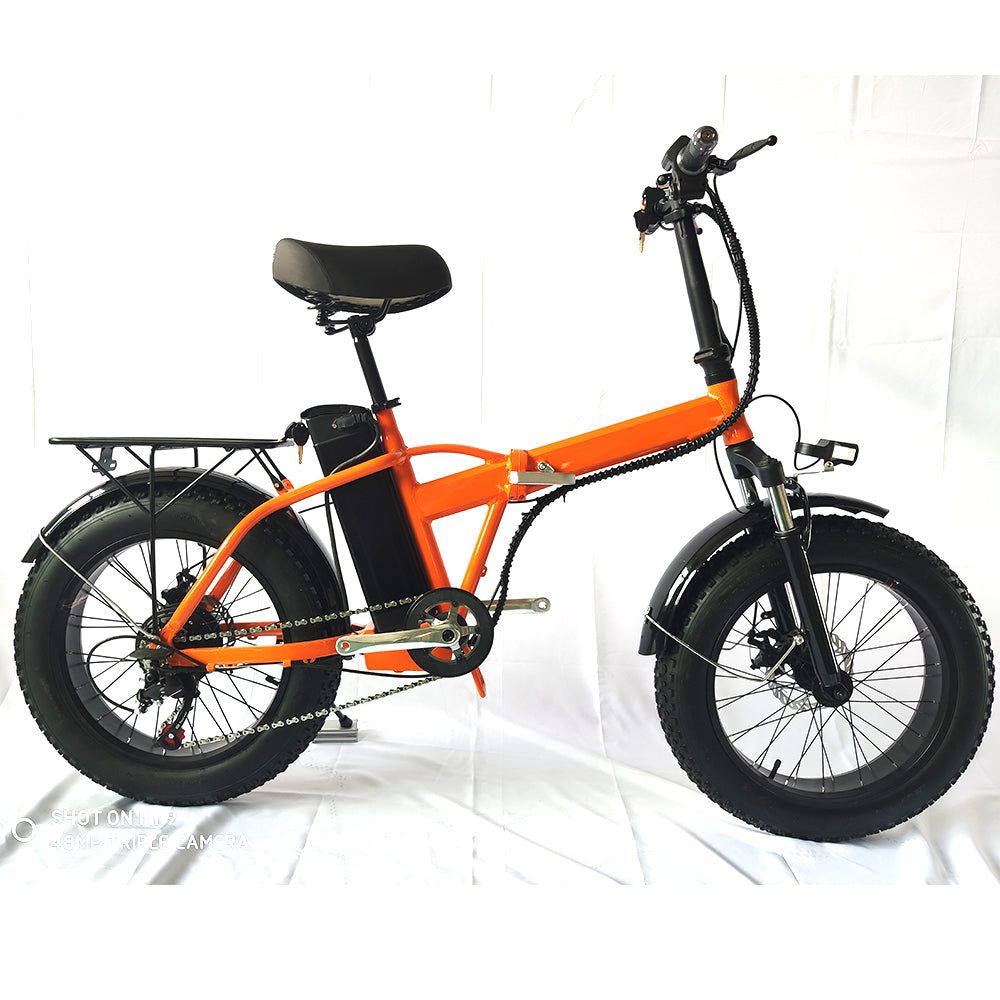 DISIYUAN Fat Ebike 1000W Full Suspension Folding E Bike Electric Bike Bicycle City Fat Tire Mountain Bike