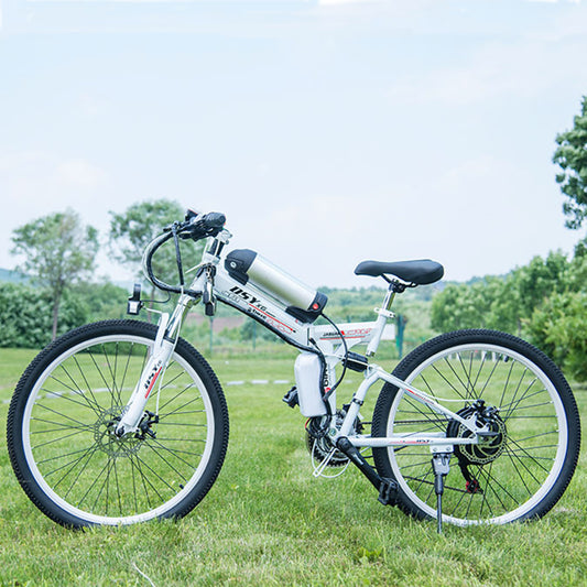 DISIYUAN 21 27 speed 26in folding adult electric assist mountain bike mtb full suspension mid drive 350w 500w