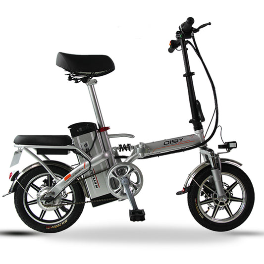 DISIYUAN Mini Size Folding Electric Bicycle 350W 48V 14 Inch Electric City Bike Foldable Electric Bike