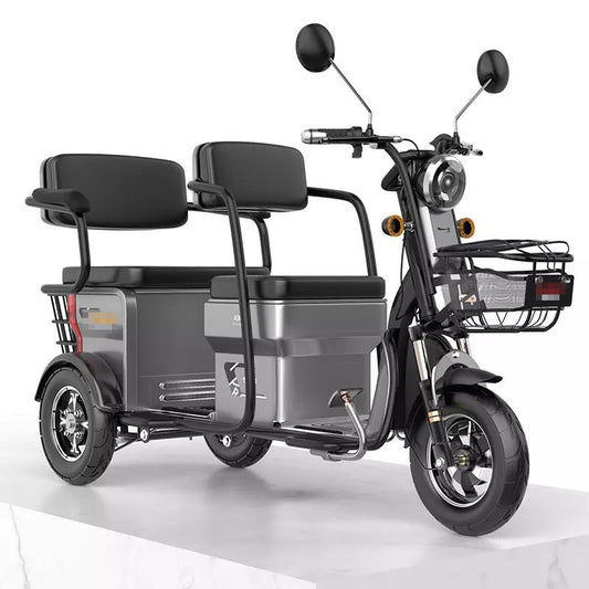 DISIYUAN 60V 20AH Electric Passenger Tricycle Three Wheel Scooter Passenger Electric Tricycle Bike 3 Wheel