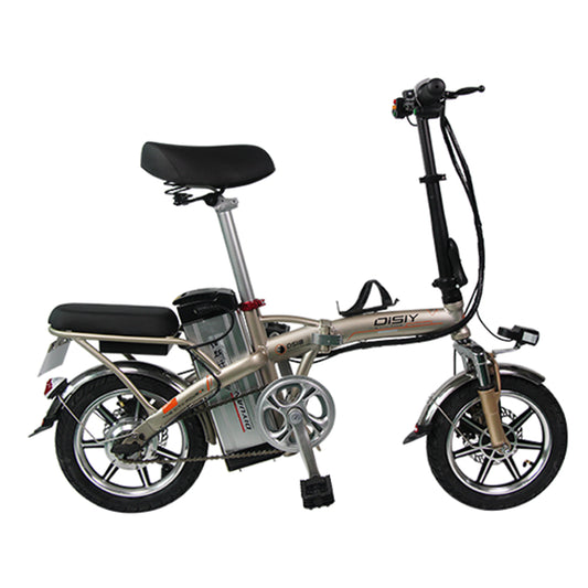 DISIYUAN 48v 350w 8ah lithium battery 14 inch tire ebike electric bicycle folding electric city bike