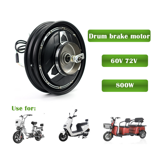 China factory gearless 60v 72V 800w brushless electric scooter spoke brake dc motor for bike bicycle motorcycle