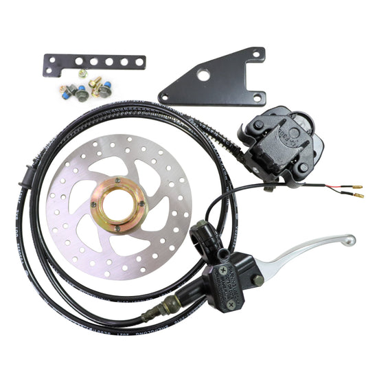 Electric bike disc brake set Bicycle modification kit Front Rear oil hydraulic disc brake pump set